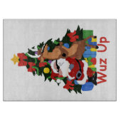 Planche À Découper Cool Père Noël Et Reindeer Cutboard (Devant)