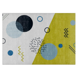 Planche À Découper Cool, tendance, moderne, vert Memphis