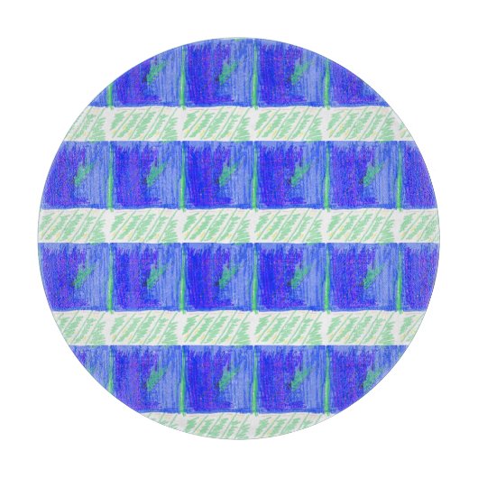 Planche À Découper Coolest Blue Nautical Abstract (Devant)
