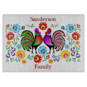 Planche À Découper Coq coloré americana (Devant)