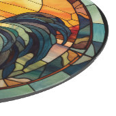 Planche À Découper Coq en Verre Coloré (Coin)