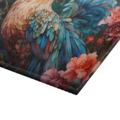 Planche À Découper Coq en Verre Coloré (Coin)