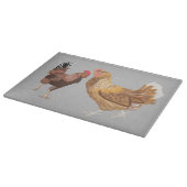 Planche À Découper Coq et poule brune (Coin)