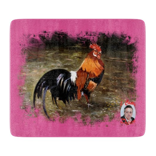 Planche À Découper Coq/Gaulois/Rooster (Devant)