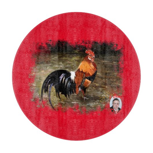 Planche À Découper Coq/Gaulois/Rooster (Devant)