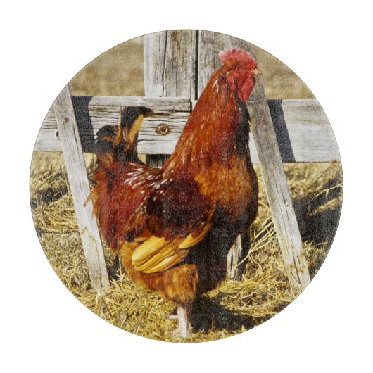 Planche À Découper Coq Rhode Island Red (Devant)