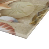 Planche À Découper Coques de mer sur la plage (Coin)