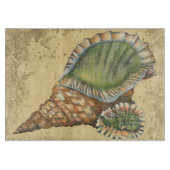 Planche À Découper Coquillage Brown et vert (Devant)