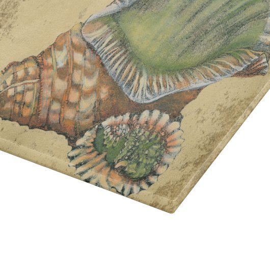Planche À Découper Coquillage Brown et vert (Coin)