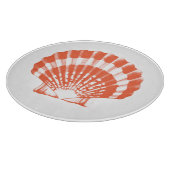 Planche À Découper Coquillage - corail orange et blanc (Coin)