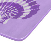 Planche À Découper Coquillage - violet et blanc (Coin)