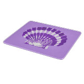 Planche À Découper Coquillage - violet et blanc (Coin)