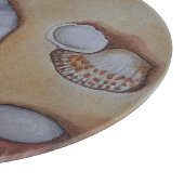Planche À Découper Coquillages à l'aquarelle de mer Jeter l'oreiller (Coin)