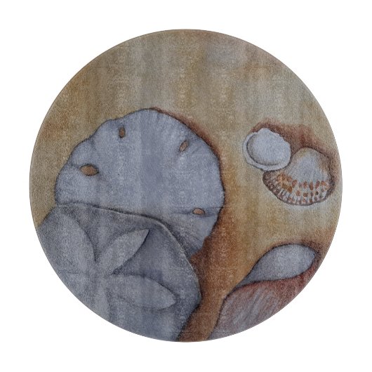 Planche À Découper Coquillages à l'aquarelle de mer Jeter l'oreiller (Devant)