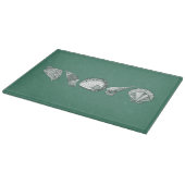 Planche À Découper Coquillages customisés tirés à la main (Coin)