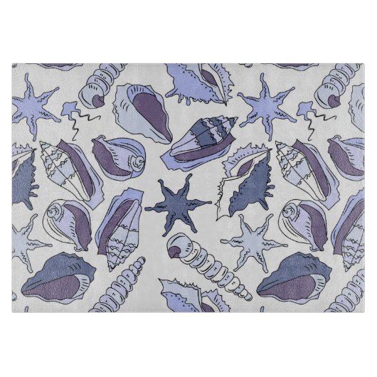 Planche À Découper Coquillages de Lavendar (Devant)