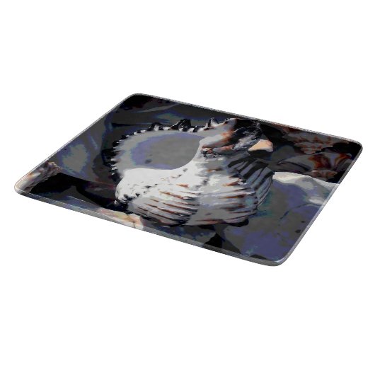 Planche À Découper Coquille de mer rayée (Coin)