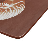 Planche À Découper Coquille de Nautilus - cacao brun et blanc (Coin)
