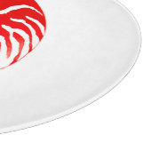 Planche À Découper Coquille de Nautilus - rouge foncé et blanc (Coin)