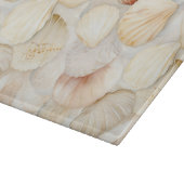 Planche À Découper Coquilles de Mer Crème Sable Ivoire Plage  (Coin)