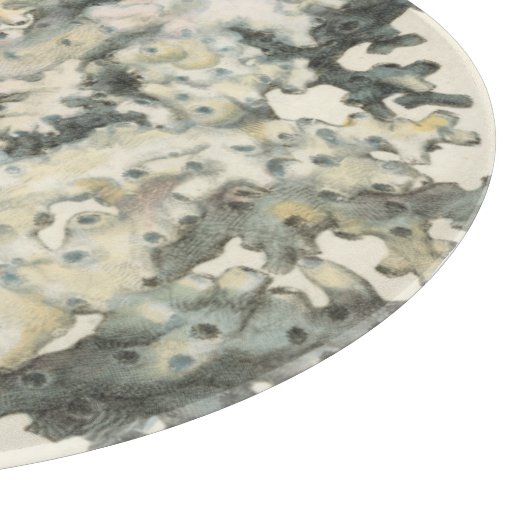 Planche À Découper Corail d'aquarelle antique (Coin)