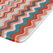Planche À Découper Coral Rouge Marine Bleu Blancs (Coin)