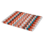 Planche À Découper Coral Rouge Marine Bleu Blancs (Coin)