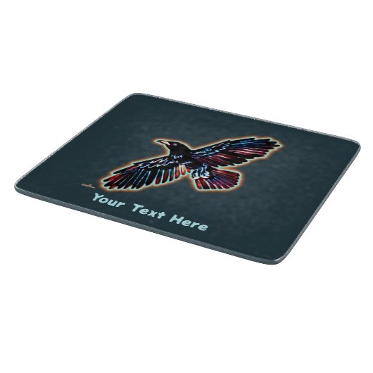 Planche À Découper Corbeau Iridescendant (Coin)