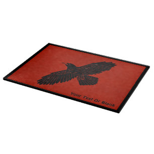 Planche À Découper Corbeau rouge
