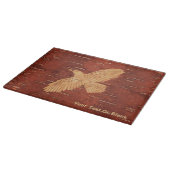 Planche À Découper Corbeau rustique sur écorce de Birch Intérieur (Coin)