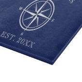 Planche À Découper Corde d'Ancres nautiques Nom de famille (Coin)