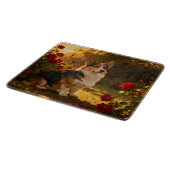 Planche À Découper Corgi dans les Roses I (Coin)