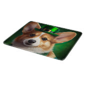 Planche À Découper Corgi Dog en robe de fête St. Patrick (Coin)