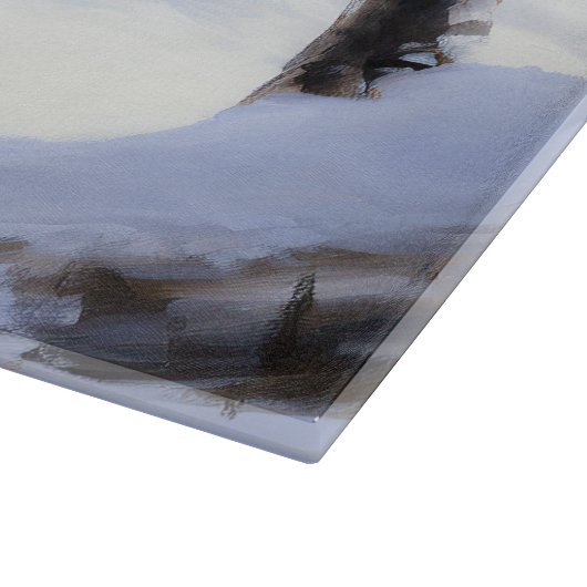 Planche À Découper Corgi laisse neiger Noël (Coin)