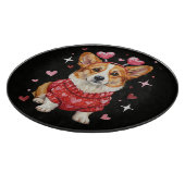 Planche À Découper Corgi Mignon Cœur Saint Valentin (Coin)