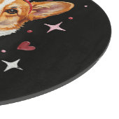 Planche À Découper Corgi Mignon Cœur Saint Valentin (Coin)