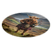 Planche À Découper Cornemuseuse de vache des Highlands écossais, (Coin)