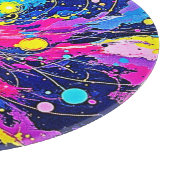 Planche À Découper Cosmic Burst: Vibrant Splatter Art (Coin)