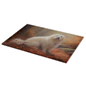 Planche À Découper Coton De Tulear en automne Leaves automne Inspire (Coin)