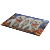 Planche À Découper Coton De Tulear Halloween Éffrayant (Coin)