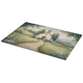 Planche À Découper Cottagecore Chapel Path Pastel Landscape (Coin)