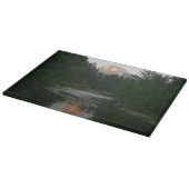 Planche À Découper Coucher de soleil à moitié dôme dans le parc natio (Coin)