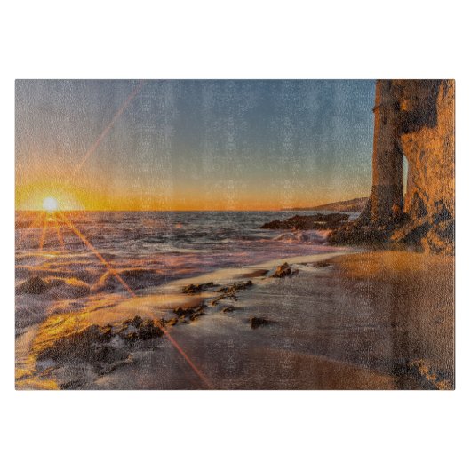 Planche À Découper Coucher de soleil à Victoria Beach 2 (Devant)