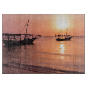 Planche À Découper Coucher de soleil à Zanzibar