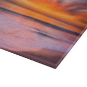 Planche À Découper Coucher de soleil abstrait sur la plage de Tamarac (Coin)