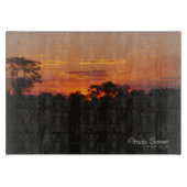 Planche À Découper Coucher de soleil Acacia (Devant)
