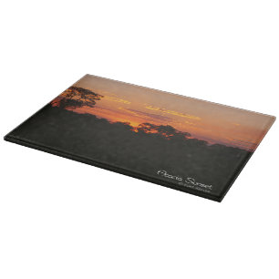 Planche À Découper Coucher de soleil Acacia
