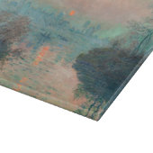 Planche À Découper Coucher de soleil de Monet sur la Seine Impression (Coin)