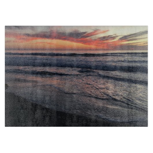 Planche À Découper Coucher de soleil de San Diego (Devant)