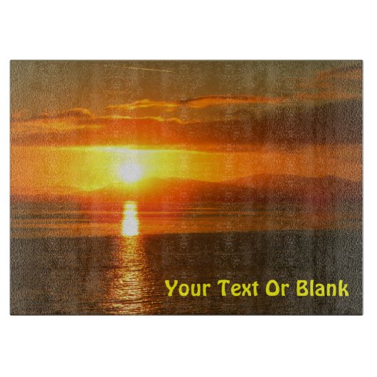 Planche À Découper Coucher de soleil du passage intérieur (Devant)